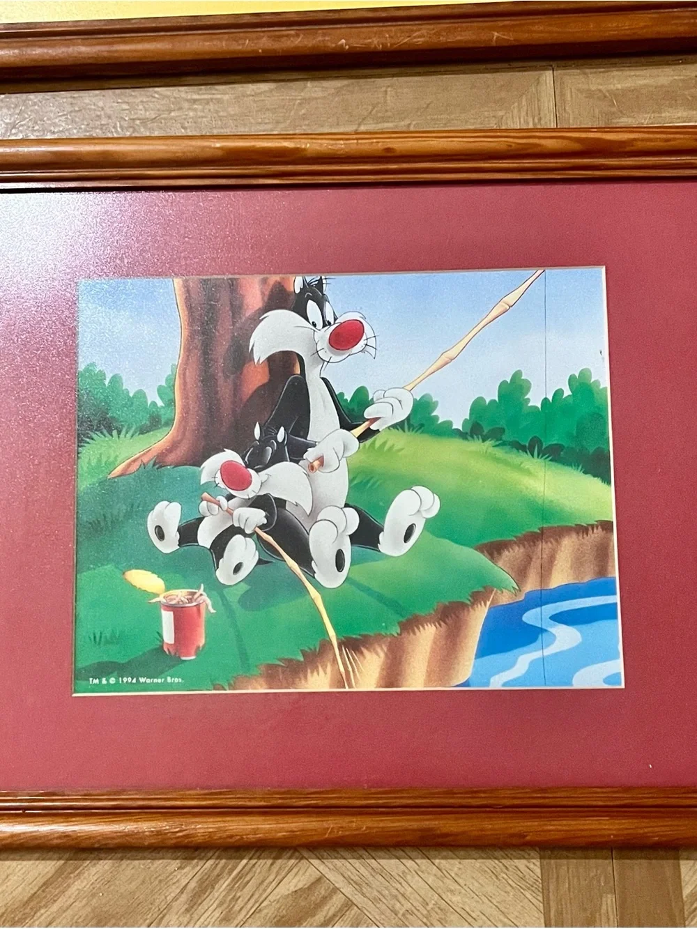 Warner Bros. Cartoon Trio Frames with Red and Yellow Mats